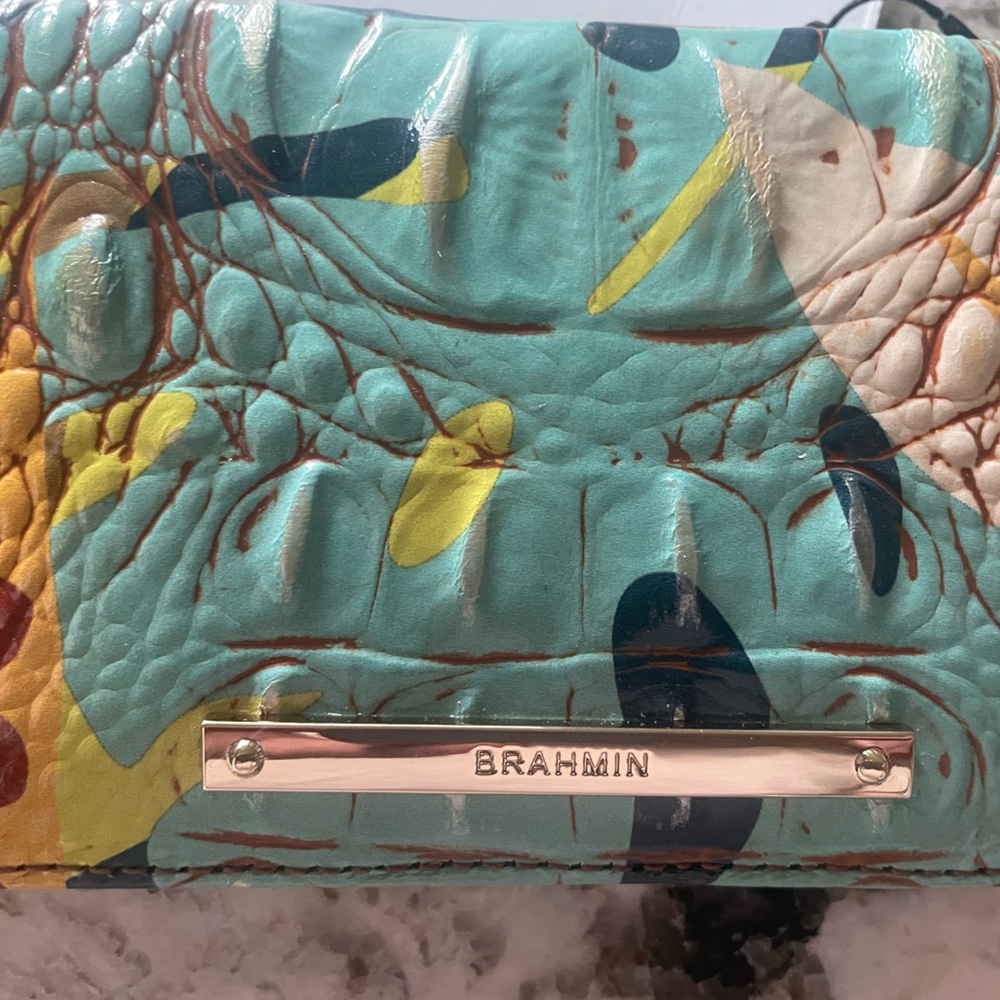 Brahmin Ady Retro Jungle Melbourne Wallet Genuine Leather - Picture 8 of 11